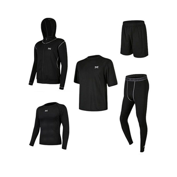 5 Pcs/Set Men Fitness Sports Suit - My Store