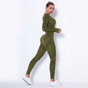 Hollow Out Seamless Yoga Set - My Store